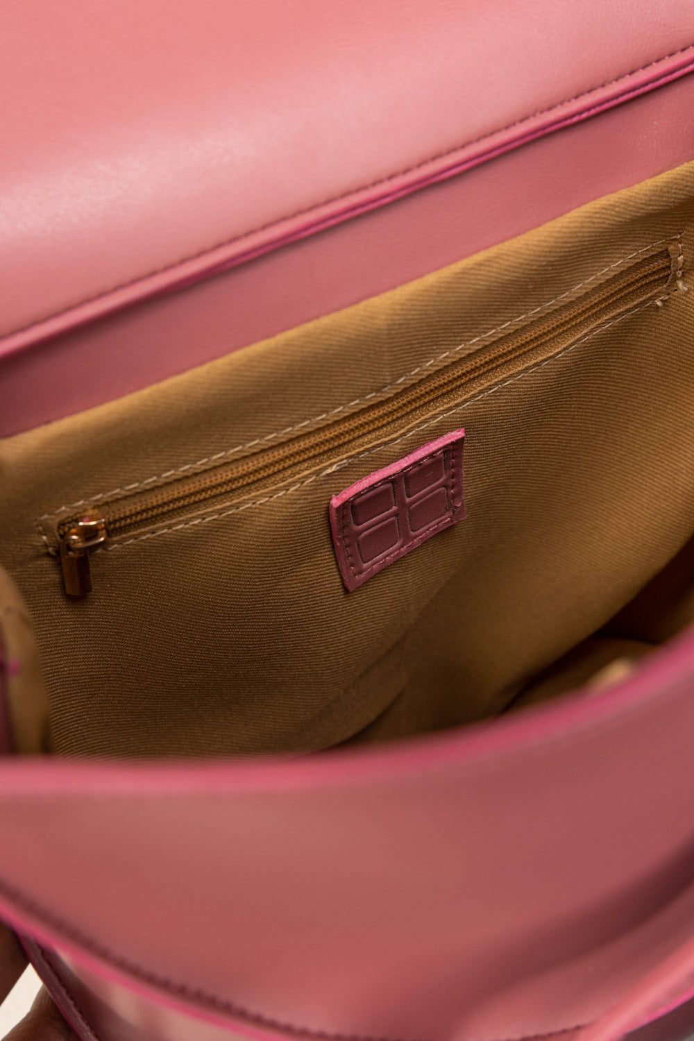 Pink Bucket Bag | Faux Leather with Detachable Strap-Blanc Loom