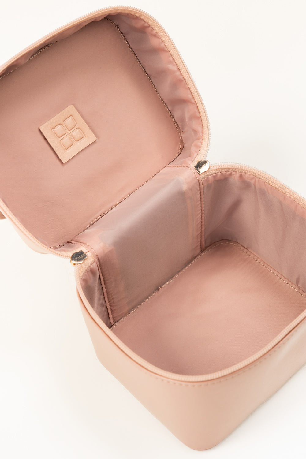 Pink Mini Bag | Faux Leather with Gold-Tone Hardware-Blanc Loom