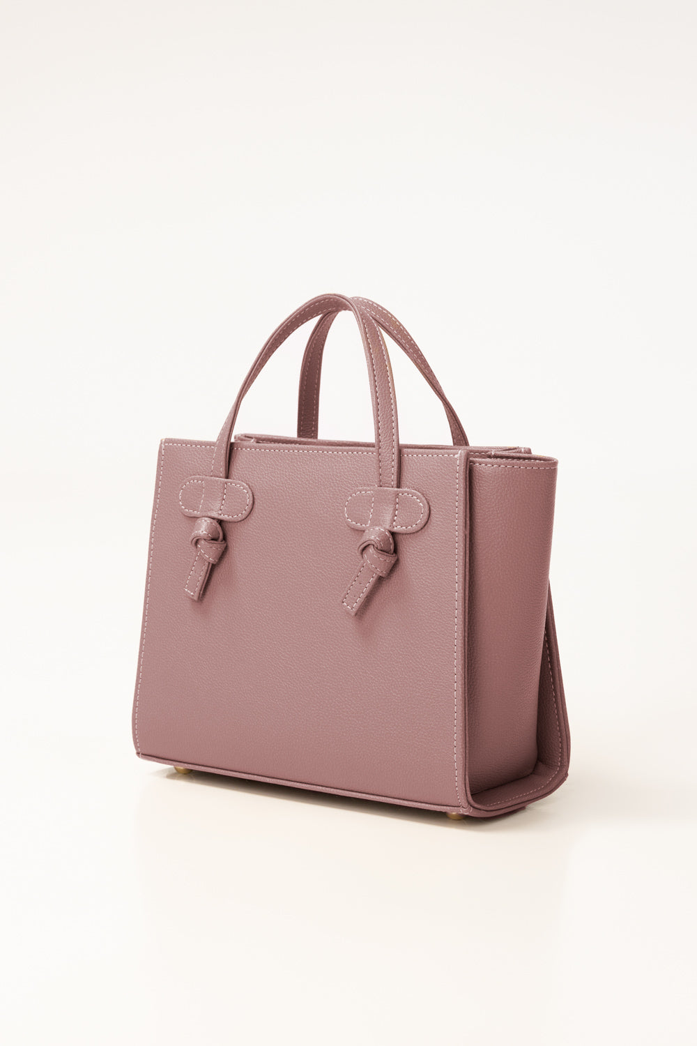Purple Mini Bag | Textured Faux Leather with Adjustable Strap-Blanc Loom