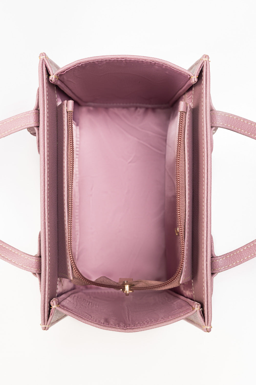Purple Mini Bag | Textured Faux Leather with Adjustable Strap-Blanc Loom