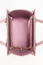 Purple Mini Bag | Textured Faux Leather with Adjustable Strap-Blanc Loom