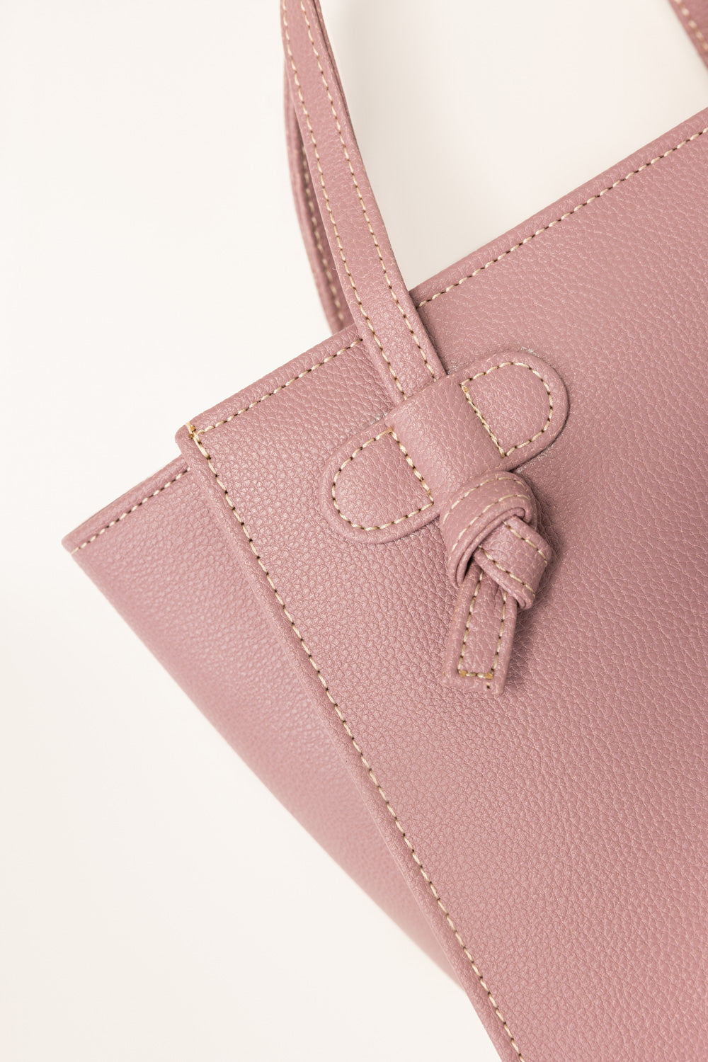 Purple Mini Bag | Textured Faux Leather with Adjustable Strap-Blanc Loom