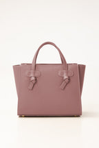 Purple Mini Bag | Textured Faux Leather with Adjustable Strap-Blanc Loom